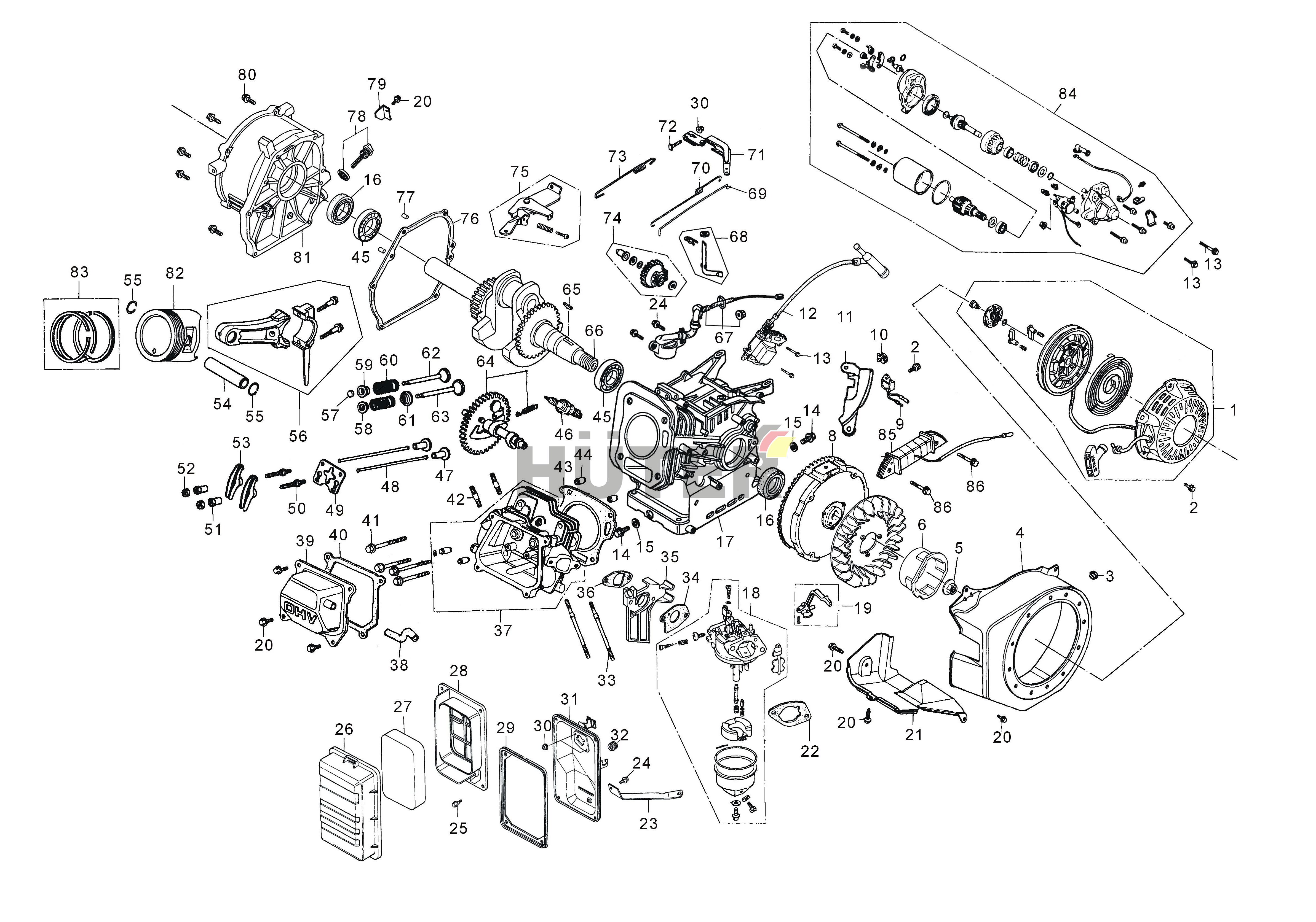 Двигатель LBN 64/1/35