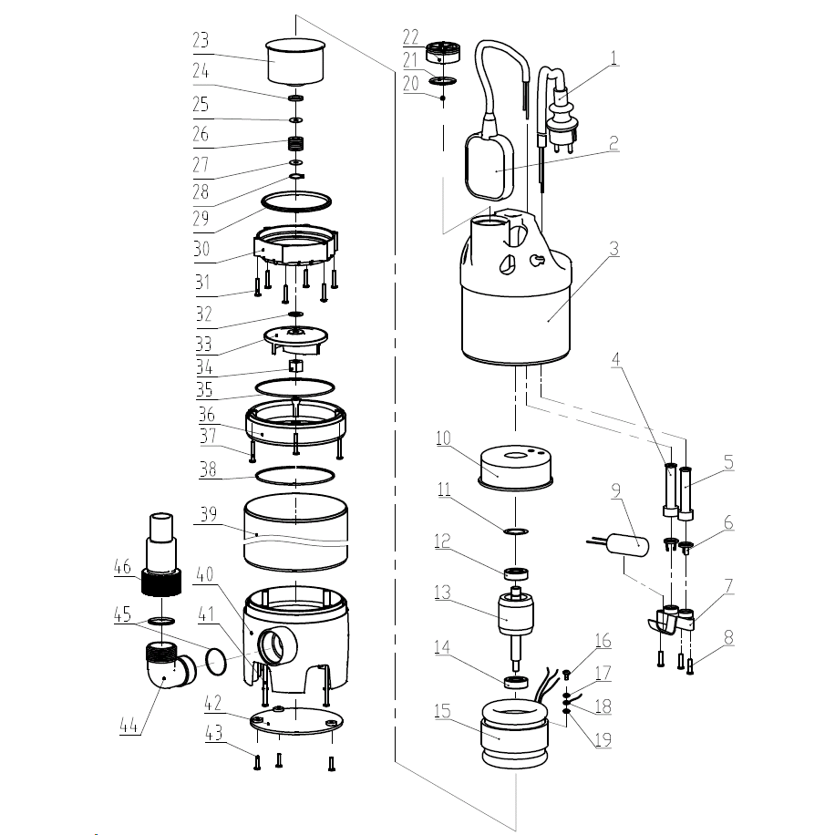 Насос дренажный НПГ-М3-1100-С