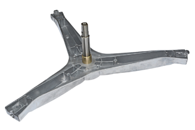 Крестовина барабана стиральной машины Samsung, лучи 24,5 см, вал 10,7 см, крепление под болт, код DC97-15182A, Италия